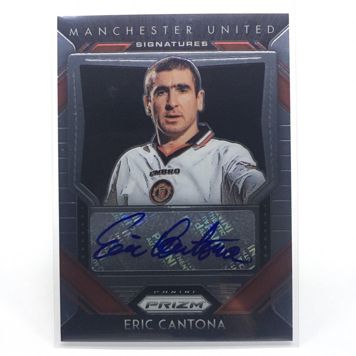 Eric Cantona 直筆サイン入り限定アートプリント 1円スタート☆直筆サイン☆エリック・カントナ☆ 2020-21 Panini Prizm