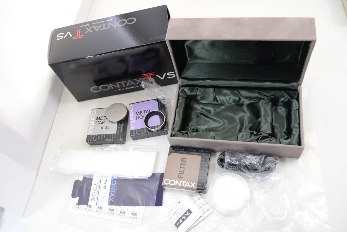 ecoま】CONTX TVS 元箱、付属品のみ K-34/TVS METAL HOOD CONTAX TVS