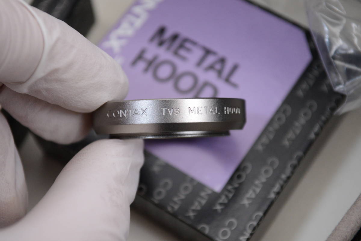 ecoま】CONTX TVS 元箱、付属品のみ K-34/TVS METAL HOOD CONTAX TVS