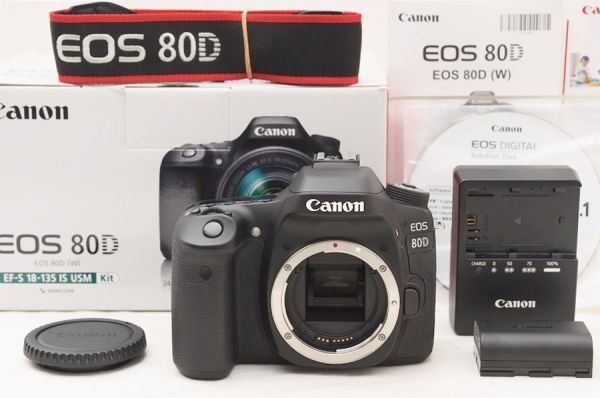 ☆極上美品☆ Canon キャノン EOS 80D ボディ 元箱 付属品 ♯23012108