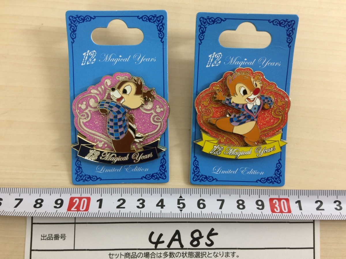 ディズニー 海外パーク 香港ディズニーランド 12周年記念 ピンバッジ 2 