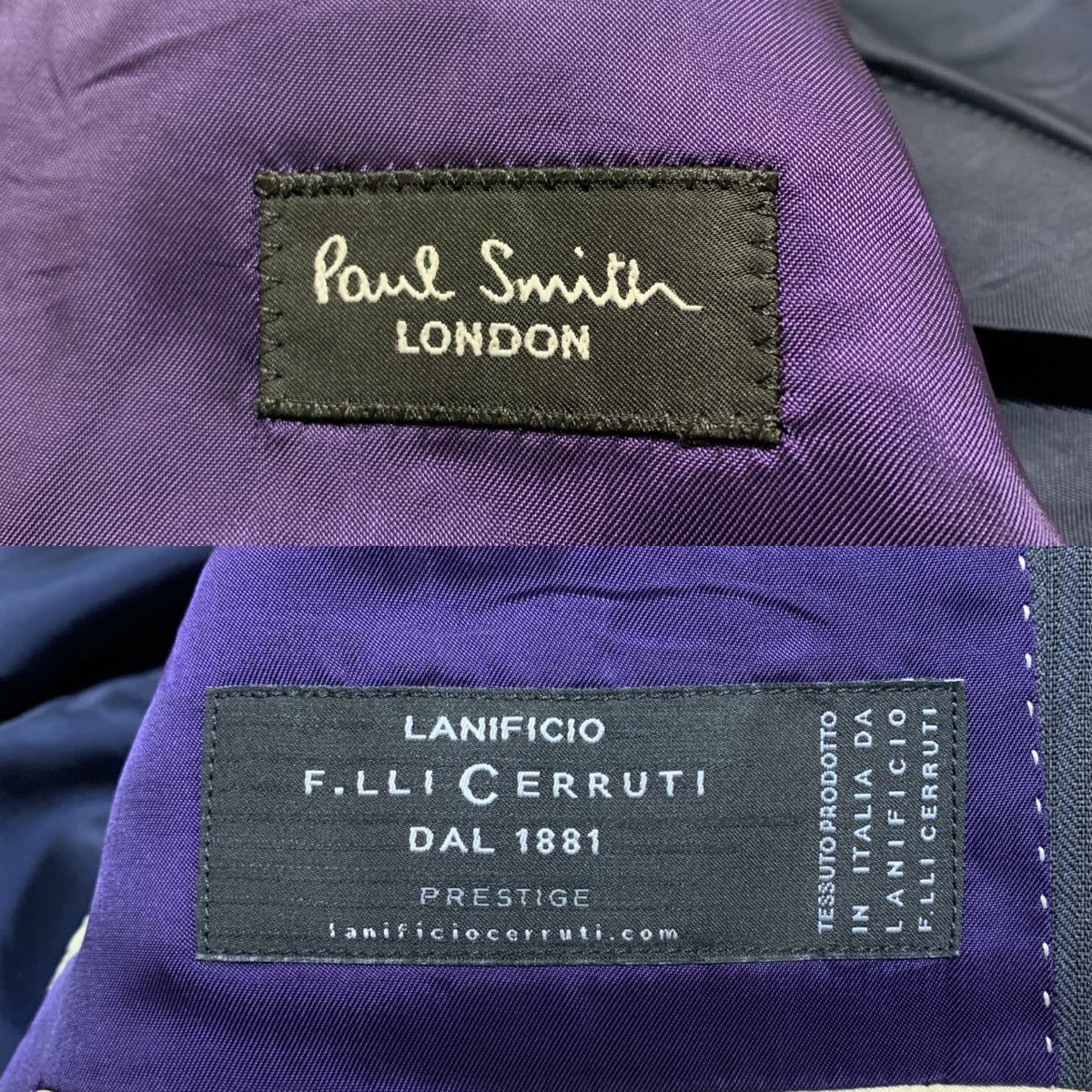 Smith スーツ Paul × ポールスミス L チェルッティ 紺スト メルカリ
