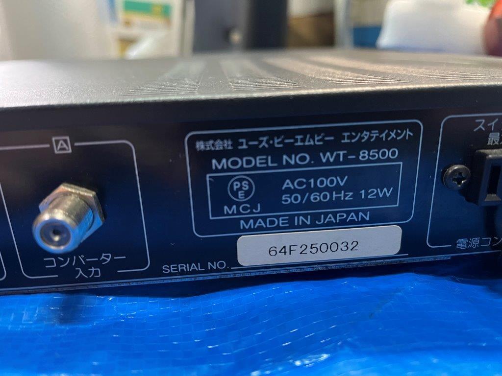 BMB　ワイヤレスマイクレシーバー WT-8500 WT-8500 BMB ワイヤレスマイク 稀少&frasl;美品BMB WM-860 ワイヤレスマイク用レシーバーWT8500