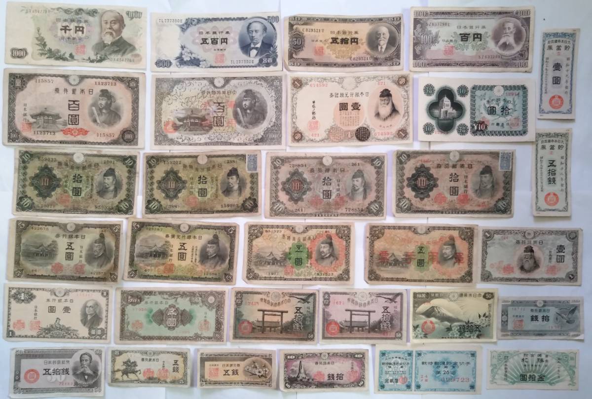 岩倉具視 旧紙幣 伊藤博文 1000円札 500円札 1000円札、500円札
