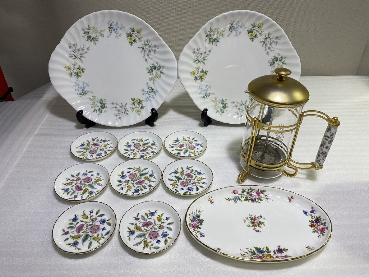 キッチン・食器 MINTON ハドンホール セレブレーション ブループレート2枚