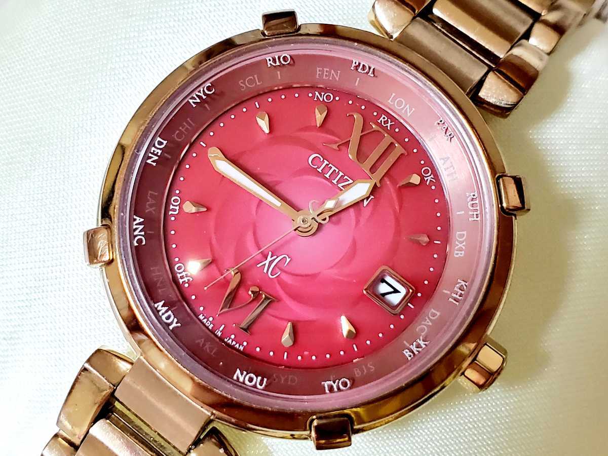 CITIZEN xC H240 ピンク 電波ソーラー 腕時計