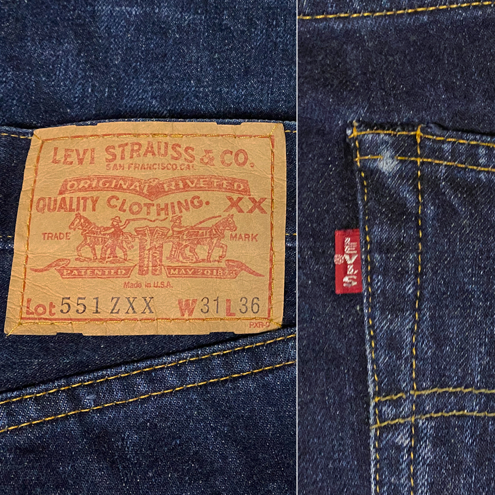 90s USA製 バレンシア工場製 LEVIS リーバイス 551ZXX デニムパンツ 