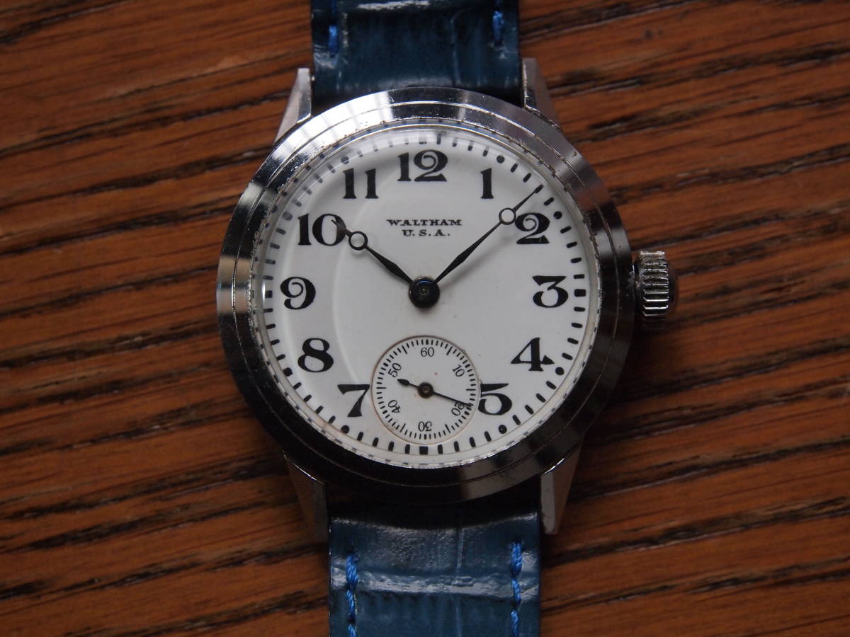 【セール，限定セール】 WALTHAM USA ウォルサム 稼働品 1910 1930年 MASS 15石 ポーセリンダイヤル&ブルースチール針 手巻き アンティーク(ウォルサム)｜売買されたオークション情報、yahooの商品情報をアーカイブ公開 - ウォルサム