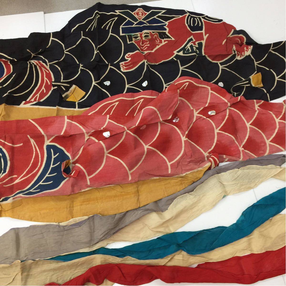 294 特大 鯉のぼり 金太郎 昭和 レトロ 全長約326cm 縁起物