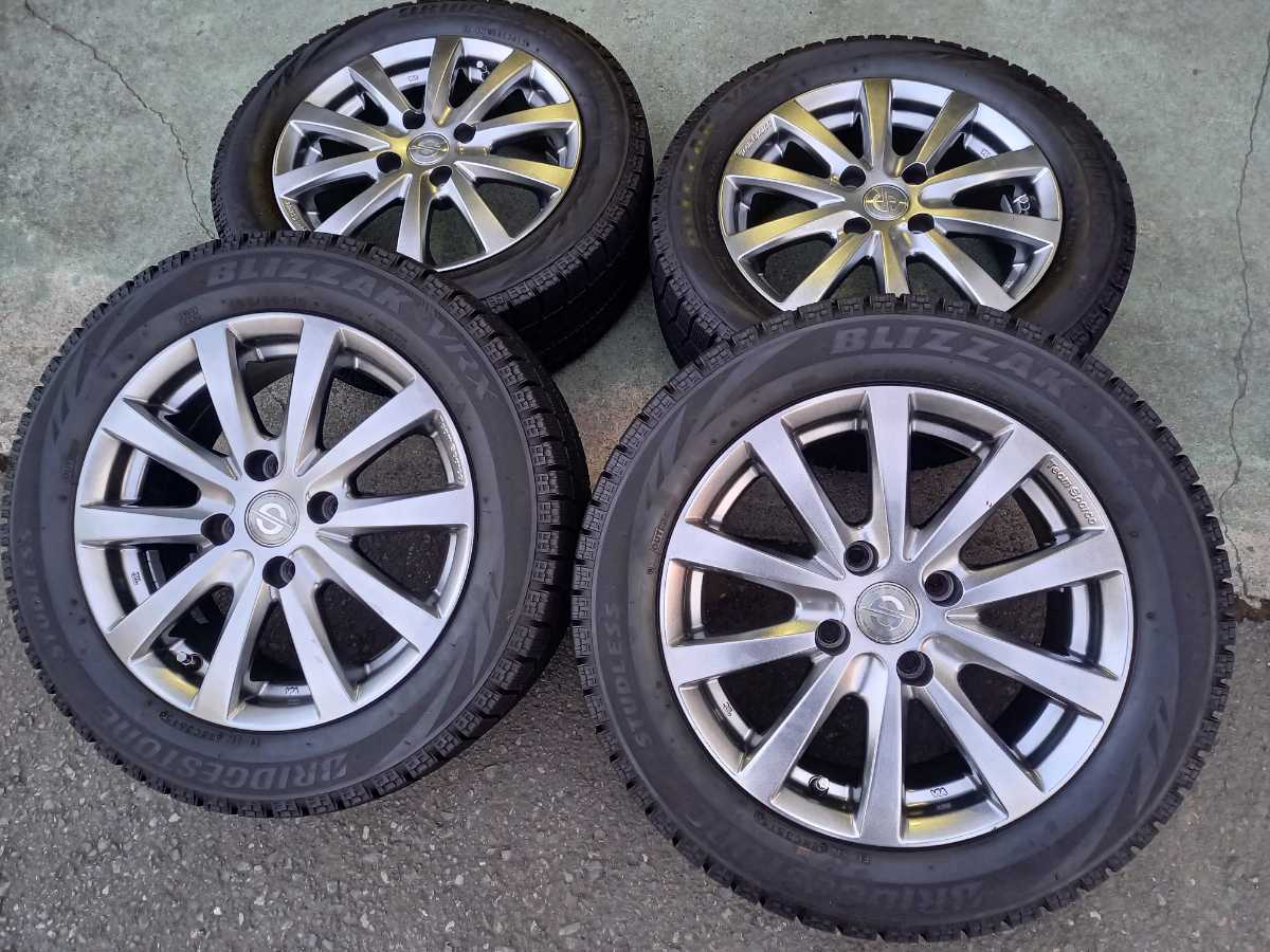 スパルコ 195/55R15 BRIDGESTONE ブリザック VRX 4本 バリ山 15 