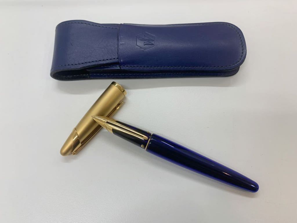 希少】 WATERMAN ウォーターマン エドソン サファイアブルー 万年筆
