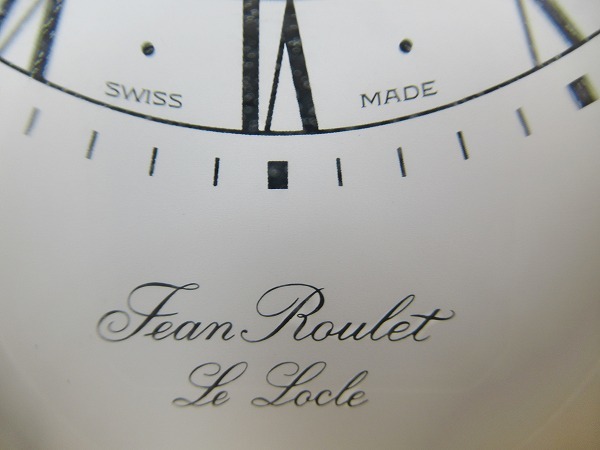 ◇[A26]ジャンルーレ Jean Roulet Le Locle 置時計 スイス製 Swiss