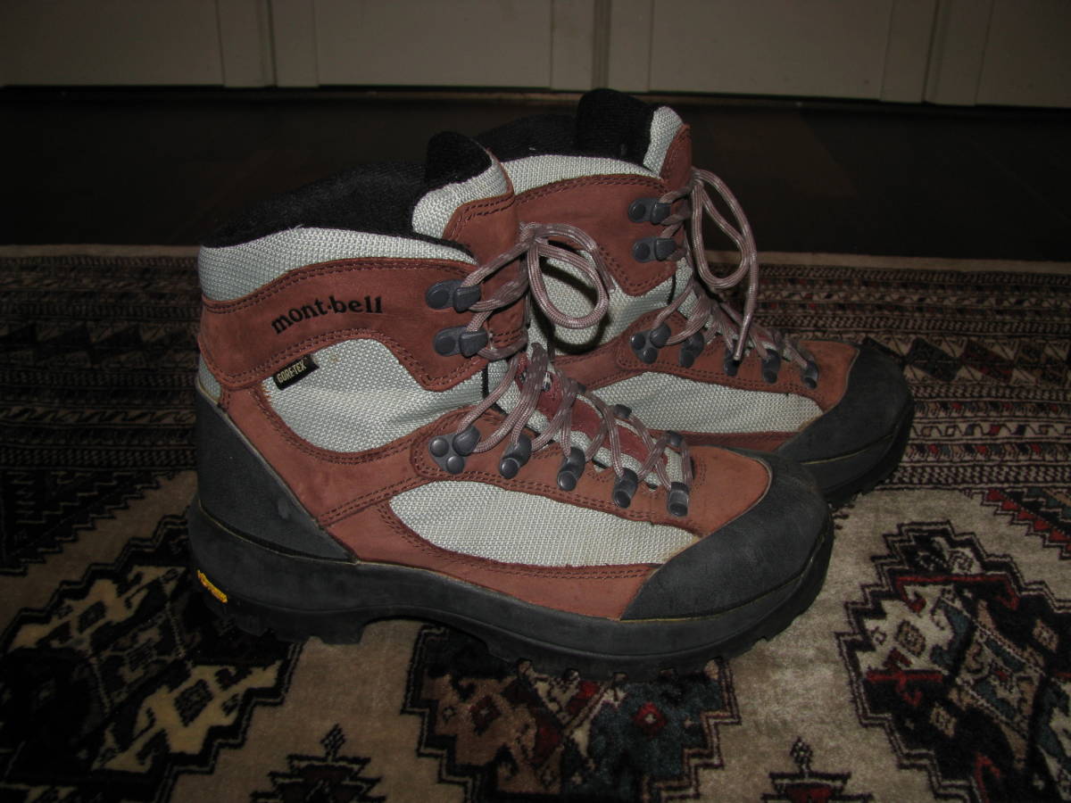 【爆買い，お得】 モンベル/mont-bell GORETEX/ゴアテックストレッキングシューズ/登山靴 24.5cm 中古