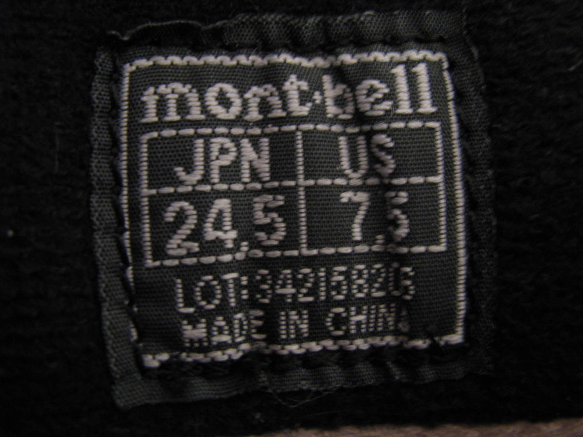 【爆買い，お得】 モンベル/mont-bell GORETEX/ゴアテックストレッキングシューズ/登山靴 24.5cm 中古