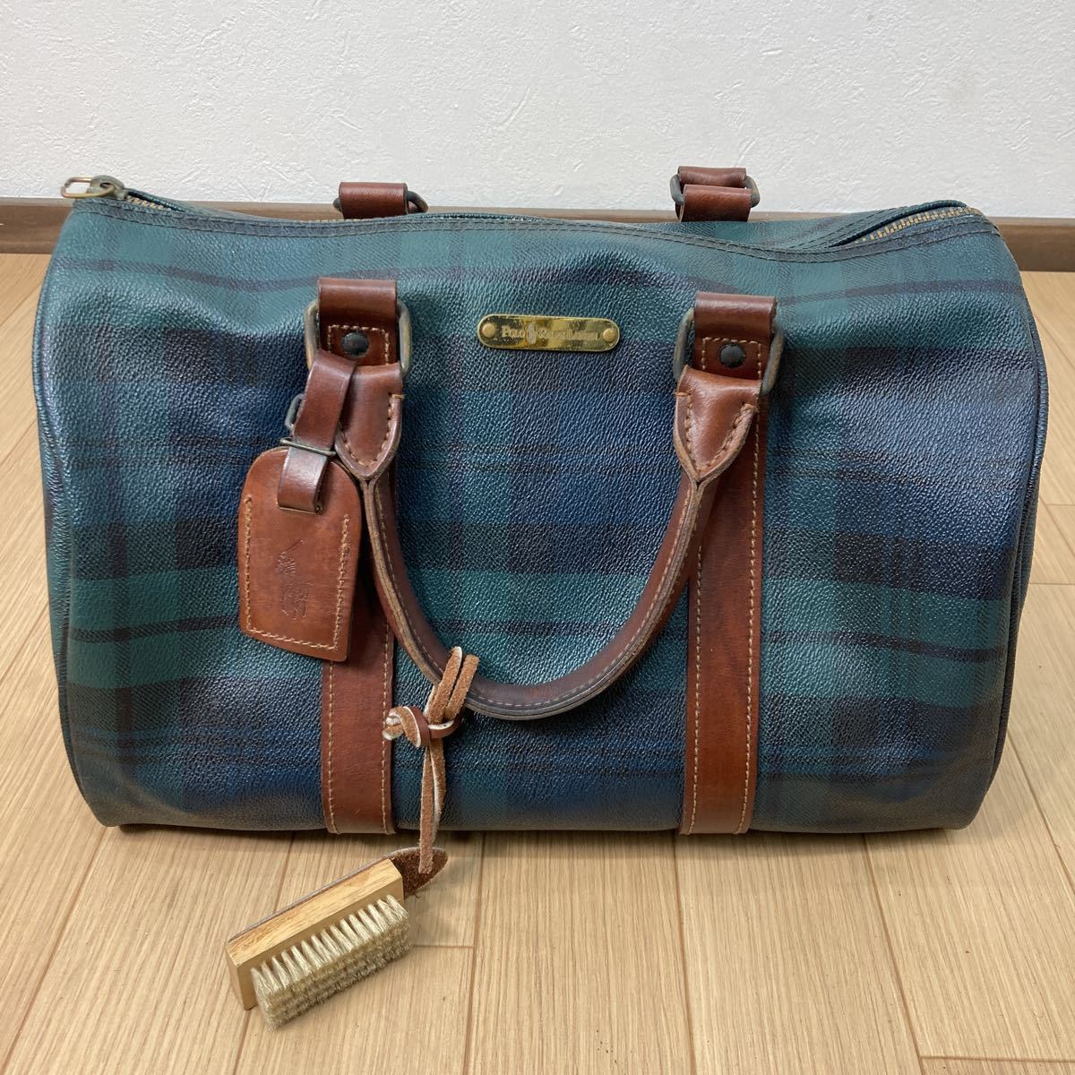 ボストンバッグ チェック柄 ラルフローレン RALPH POLO Ralph Lauren 