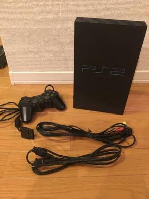 J★SONY PS2 SCPH-50000 ブラック 本体 付属品有 完動良品 ★送料安！