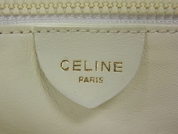 1円 CELINE セリーヌ ヴィンテージ レザー マカダム金具 G金具