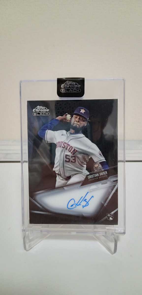 topps chrome black 2021 christian javier クリスチャン・ハビアー
