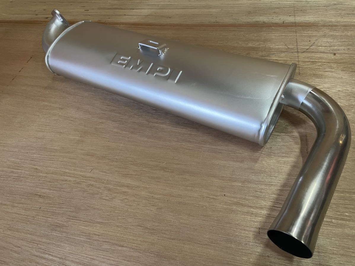 タイプ1ビートル用 EMPI シングルクワイエットマフラー 新品未使用 空冷 VW EMPI シングルクワイエットマフラー ビートル TYPE1(マフラー