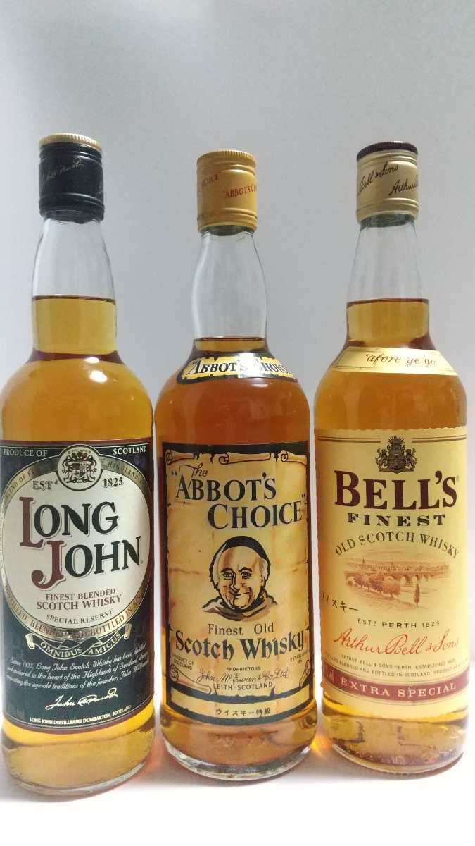 【得価，お得】 ABBOT'S CHOICE 特級表示など 古酒長期保管品3本セット(スコッチ)｜売買されたオークション情報、yahooの商品情報をアーカイブ公開 - オークファン スコッチ