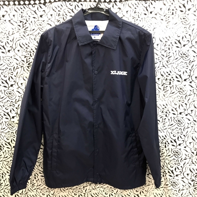 X－LARGE コーチジャケット ネイビー エックス ラージ ナイロン