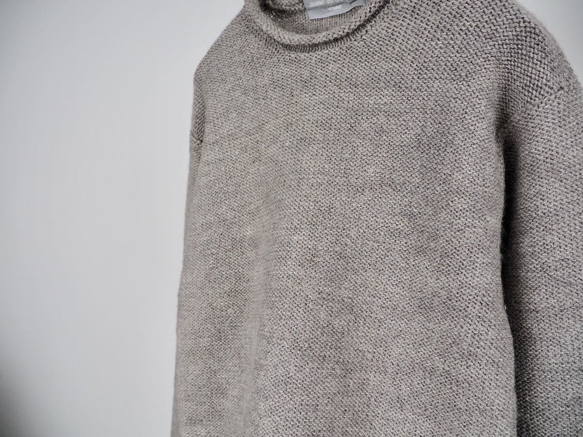 des AD1998 COMME &frasl; | シャツ AD1998 COMME des GARCONS HOMME ロールネック ニットセーター グレー フリーサイズ アーカイヴ オールド ギャルソン Archive 90s