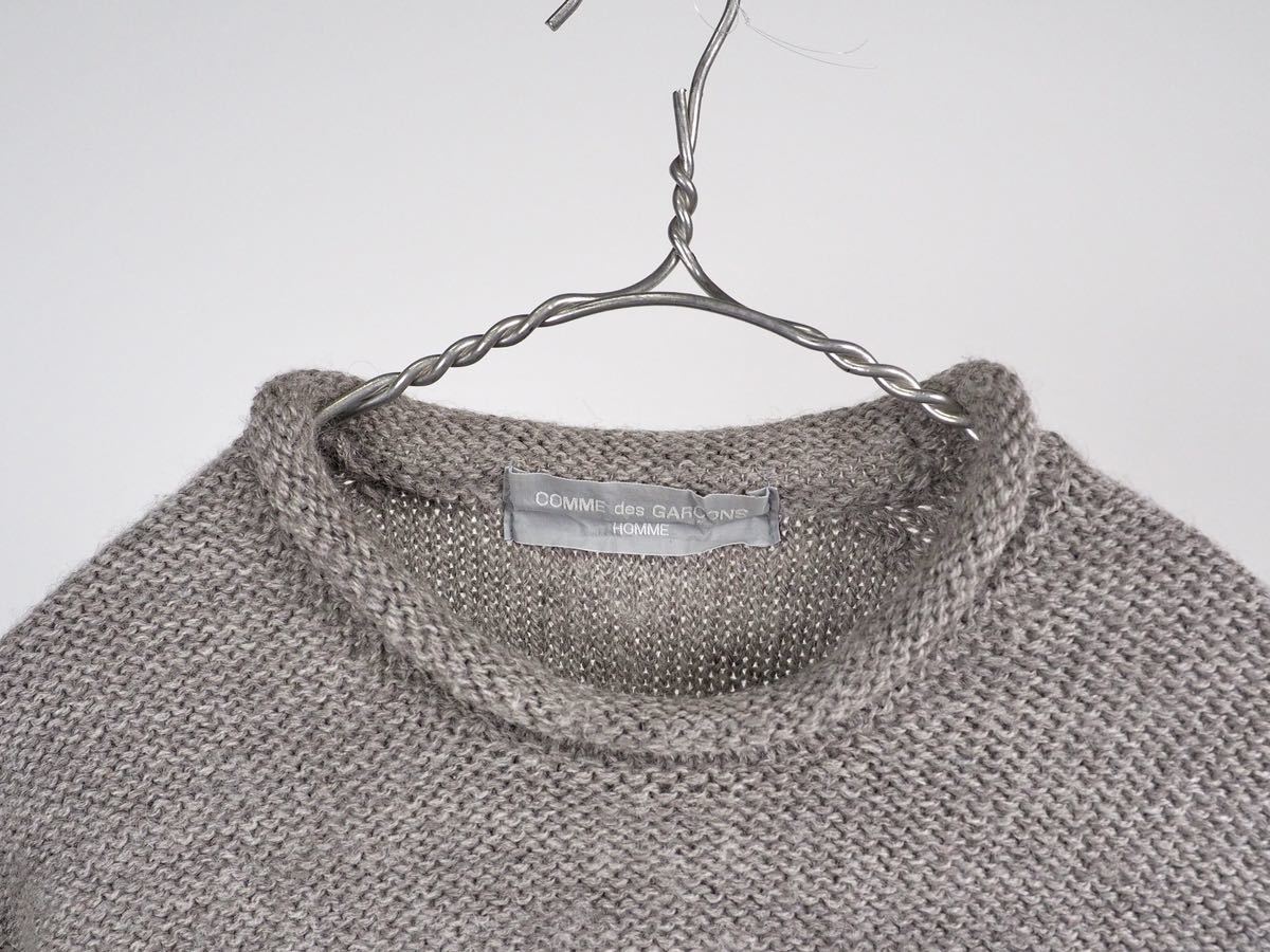 des AD1998 COMME &frasl; | シャツ AD1998 COMME des GARCONS HOMME ロールネック ニットセーター グレー フリーサイズ アーカイヴ オールド ギャルソン Archive 90s