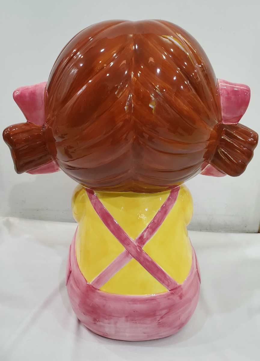 レア】 不二家 ジャンボペコちゃん人形 非売品 陶器製 特大 60cm 