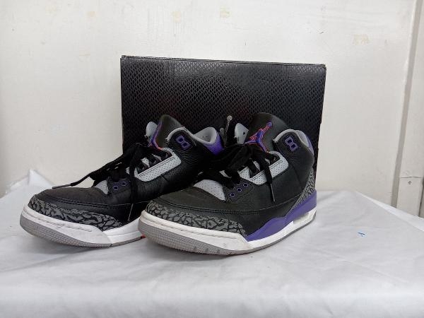  スニーカー NIKE CT8532-050 AIR JORDAN 3 RETRO スニーカー ナイキ エアジョーダン 3 レトロ 26cm ブラック パープル(26.0cm)｜売買されたオークション情報、yahooの商品情報をアーカイブ公開 - オークファ 26.0cm