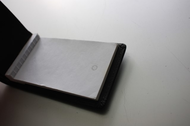 MONTBLANC】モンブラン メモ帳 皮革 黒 レザー モンブラン ブラック 0