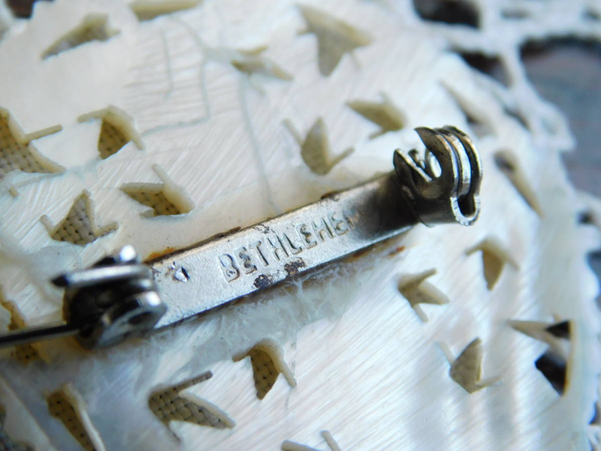 ベツレヘムパール ヴィンテージ ブローチ Bethlehem Pearl 小鳥 鳥