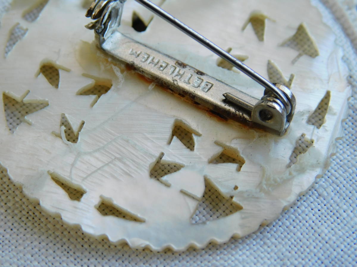 ベツレヘムパール ヴィンテージ ブローチ Bethlehem Pearl 小鳥 鳥