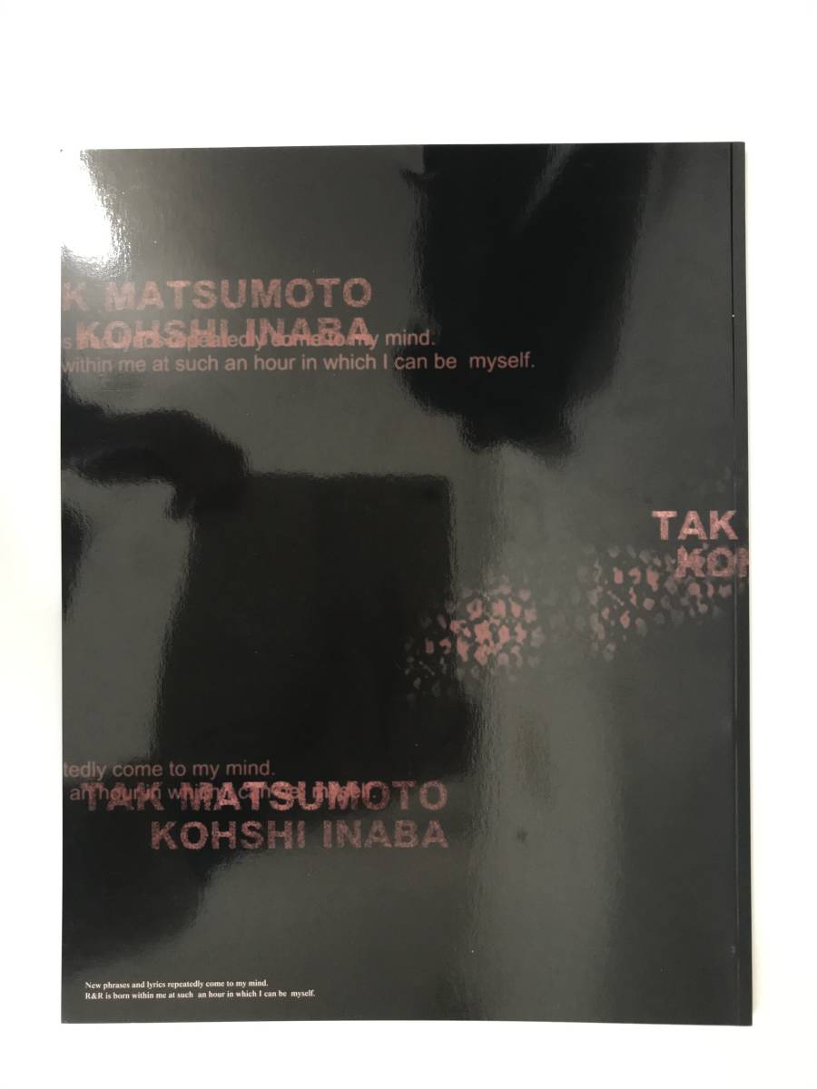 B'z パンフレット 松本孝弘 稲葉浩志 TAK 写真集 フォトブック【B'z