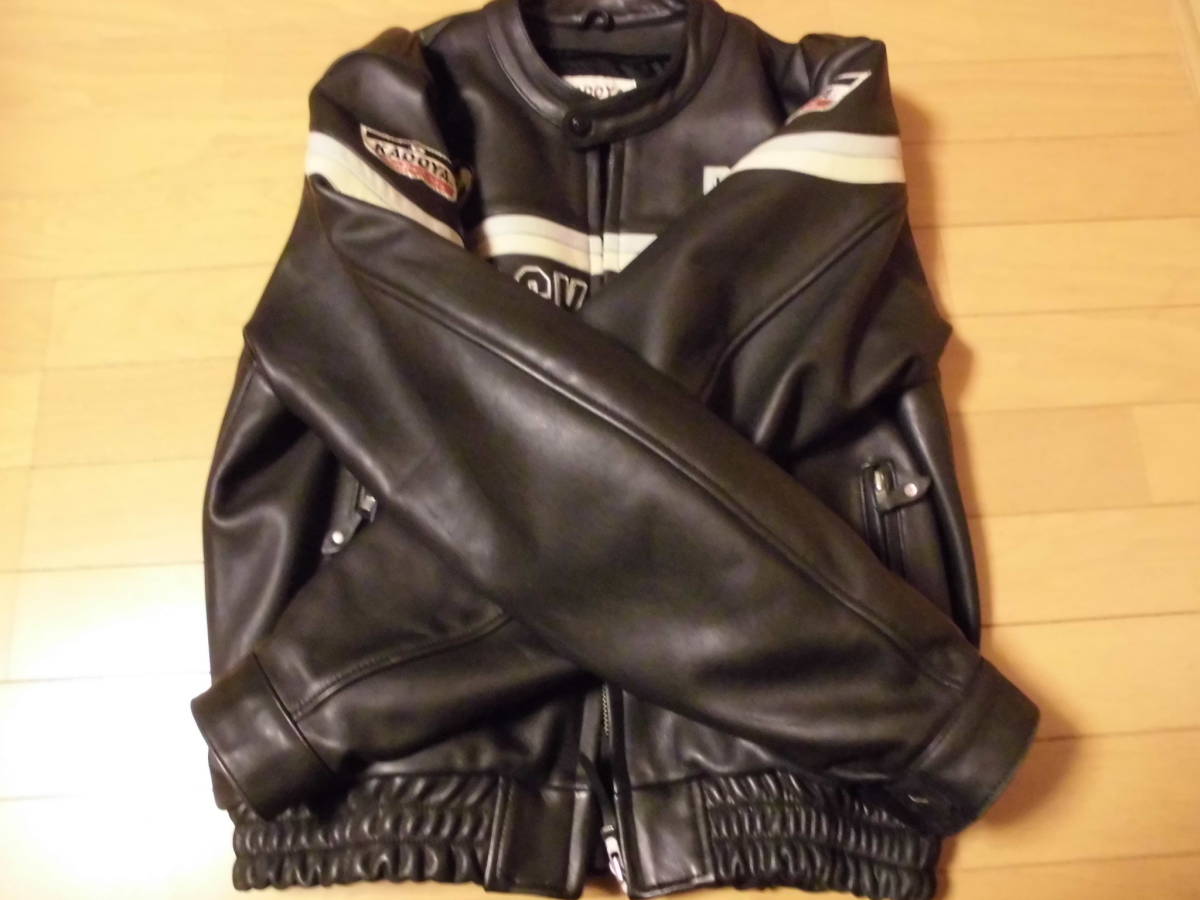 超レア KADOYA カドヤ 防寒 レザージャケット BLACK HORSE 本革 サイズ 