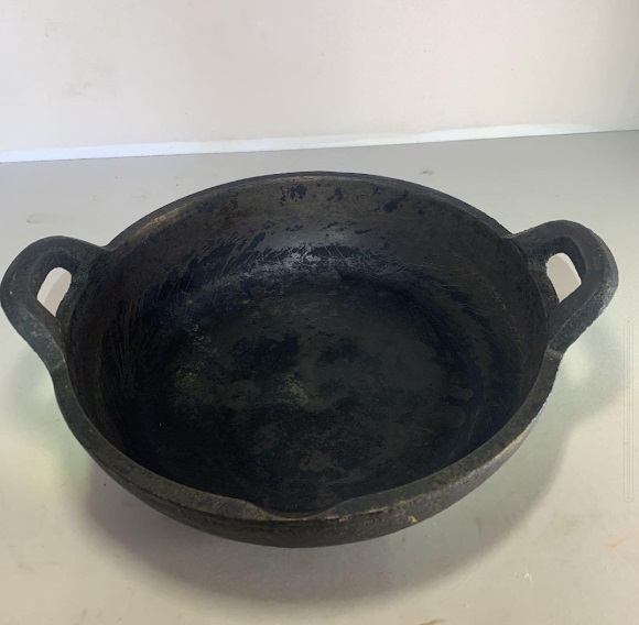 中古 砂鉄鍋？ 久慈砂鉄？ 天ぷら鍋 約6㎏ 31㎝(てんぷら鍋)｜売買