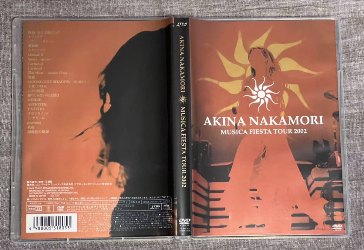 送料込 美中古 中森明菜 DVD 初回限定盤 ミニ写真集 封入(16p)『AKINA