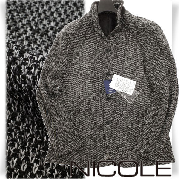  １円 ニコル セレクション NICOLE selection メンズ 織柄 杢糸ニットジャケット 48 L 黒 ブルゾン 本物 5341(Lサイズ)｜売買されたオークション情報、yahooの商品情報をアーカイブ公開 - オークファン ジャンパー、ブルゾン一般