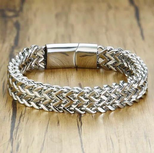 シルバーブレスレット】喜平チェーン 高品質 ステンレススチール 