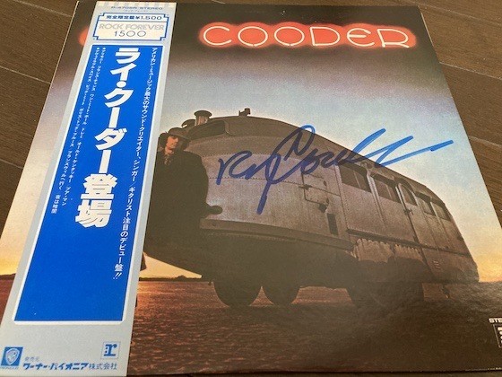 ライ・クーダー Ry Cooder 直筆サイン入り LP レコード 【送料無料 