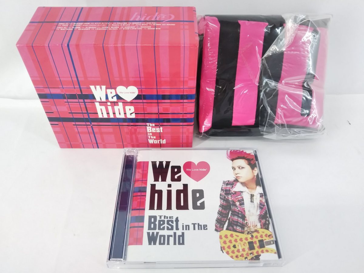 【新品未開封】We♥hide The Best in The World We Love hide ~The Best in The World~（初回限定盤）Tシャツ付き 中古