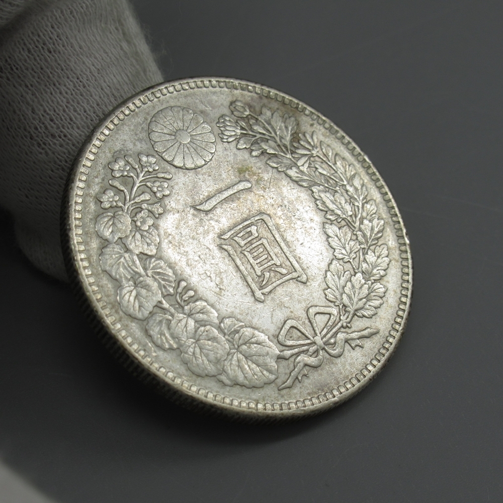 新1円銀貨 大正3年 量目：約26.91g 古銭/一圓銀貨/貨幣/円銀/銀貨/SV