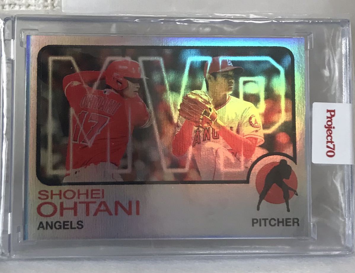 世界70枚限定】MVP 大谷翔平 2021 topps project 70 カード 742 ohtani