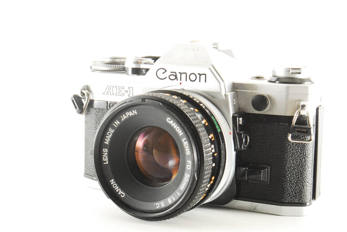高品質，送料無料 良品 露出OK CANON キヤノン AE-1 + FD 50mm F1.8 S.C 0441(キヤノン)｜売買されたオークション情報、yahooの商品情報をアーカイブ公開 - オークファン マニュアルフォーカス