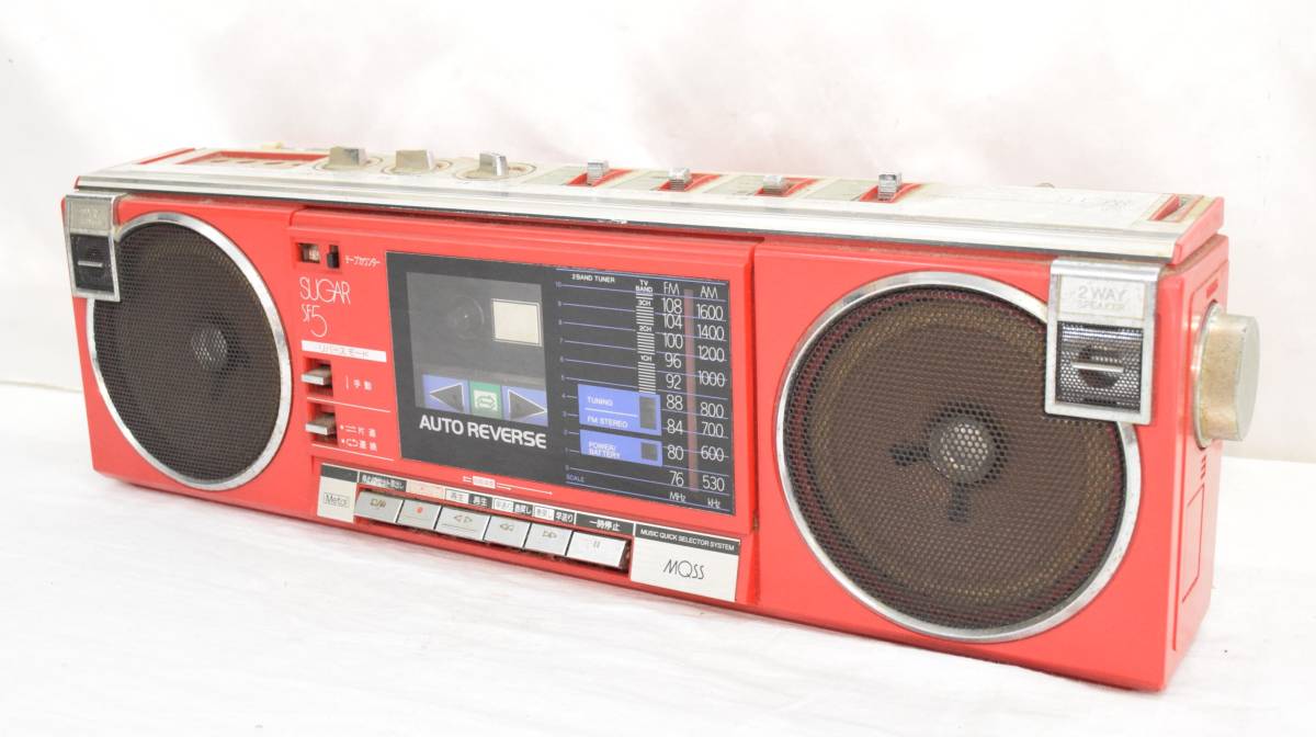 E1C☆通電OK☆TOSHIBA 東芝 SUGAR RT-SF5 ステレオラジオカセット