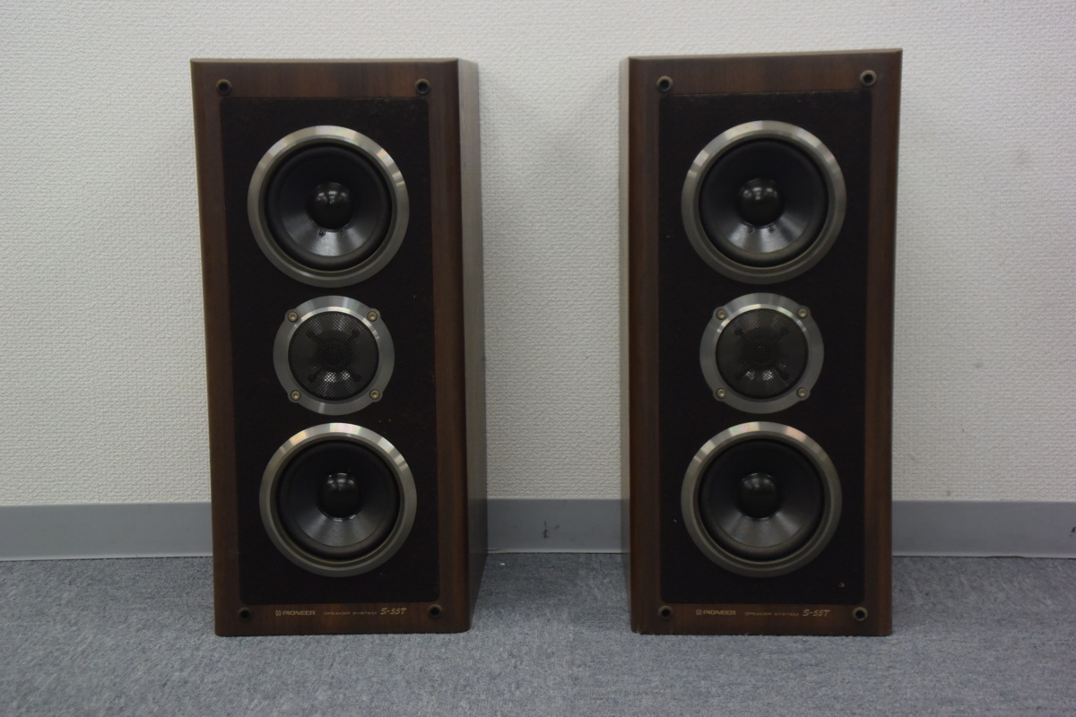 中古 Pioneer パイオニア スピーカー S-55T 2個口発送(スピーカー本体 