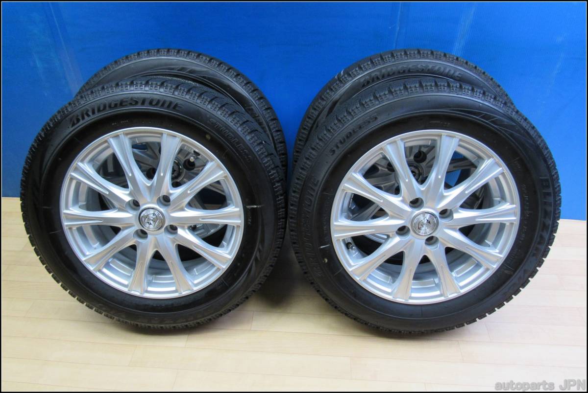 4006BRIDGESTONE 175/65R15 バリ山 2019年 VRX スタッドレス☆WEDS