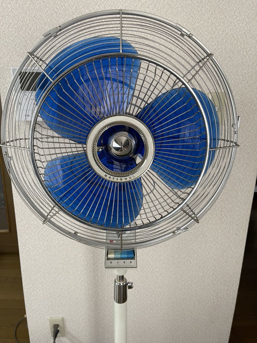 扇風機 F-40WH National 昭和レトロ ナショナル 大型 3枚羽 動作 Yahoo