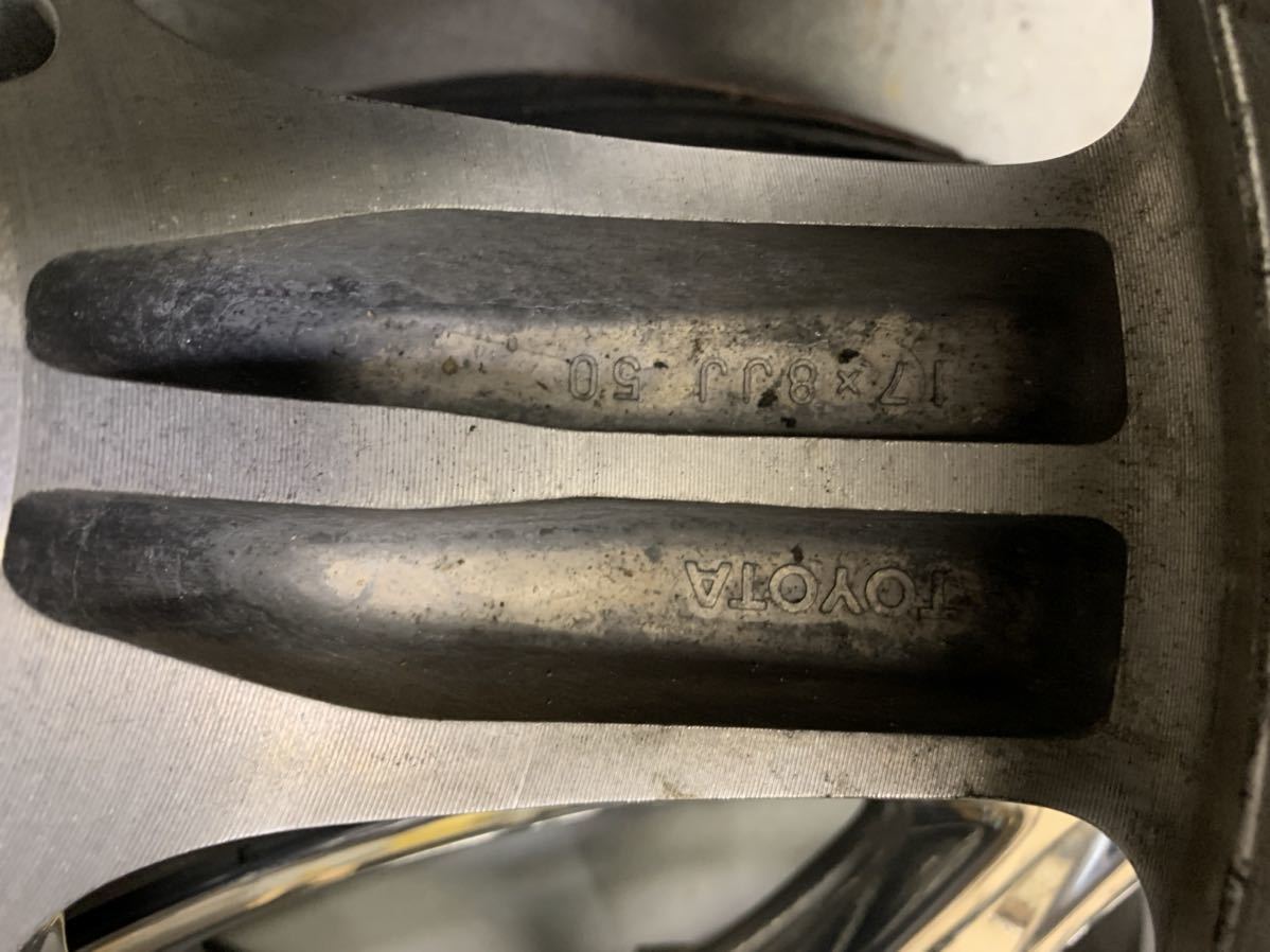 JZS161アリスト ホイール2本 メッキ純正 V300ベルテックス トヨタ 17 