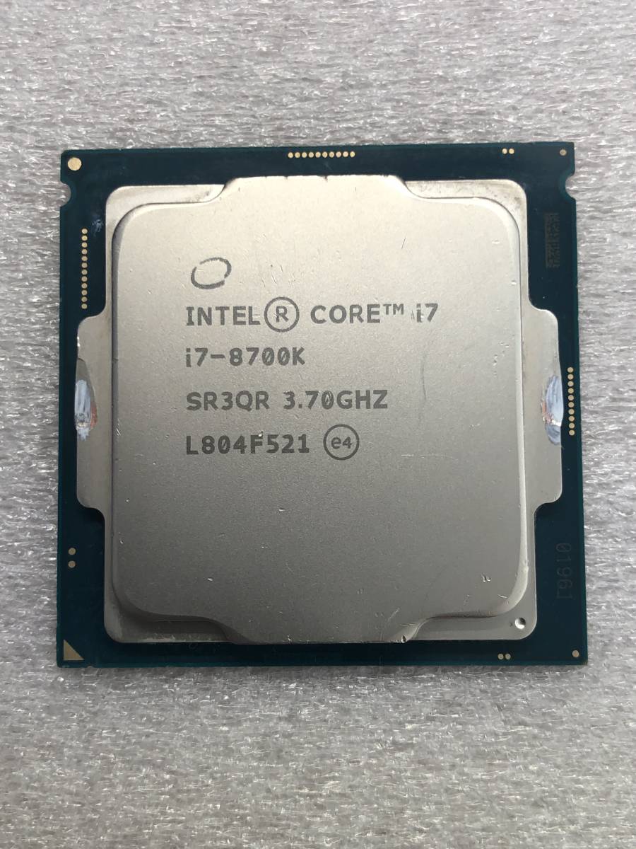 Intel Core i7-8700K ジャンク品 Core i7-8700K i7 CPUpc解体ジャンク
