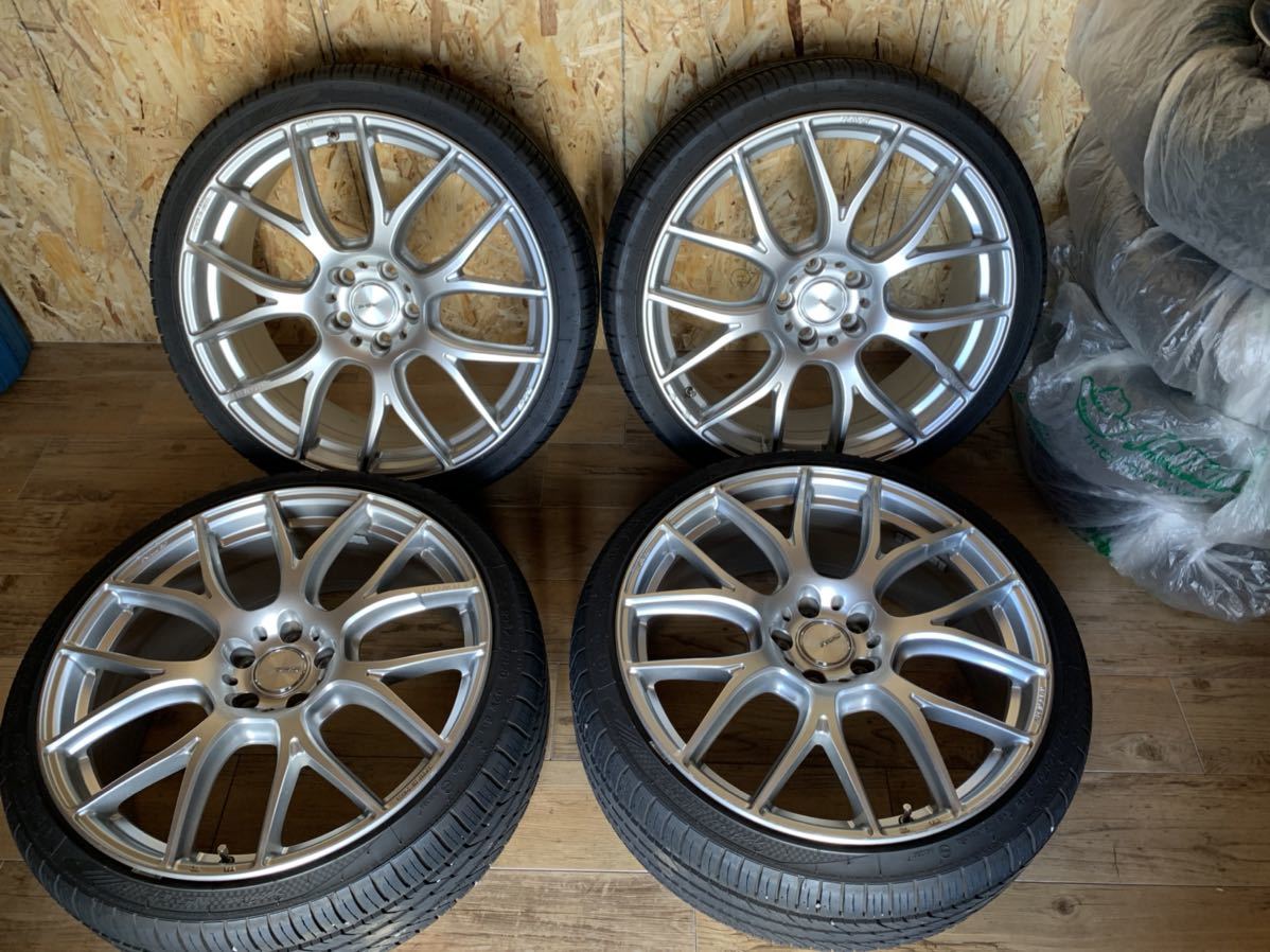 RAYS レイズ ホムラ2×7AG PCD112 20インチ 8.5J インセット45 シルバー 